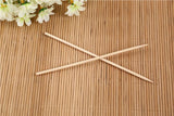 Bamboo skewers for grilling with a polished surface.