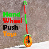 Kids push toy with illuminated handle and wheel