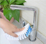 Flexible brush ideal for kitchen and bathroom