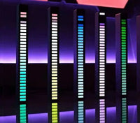 Smart RGB Rhythm Sound Bar – LED Music Ambient Light for Car, Desk & Gaming, 18 Colors, 9 Modes