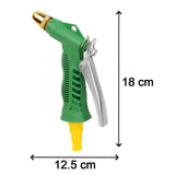 Heavy-duty hose nozzle for high-pressure water flow.