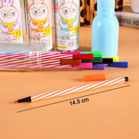 Case for Minions sketch pens, highlighting the design and arrangement of pens.