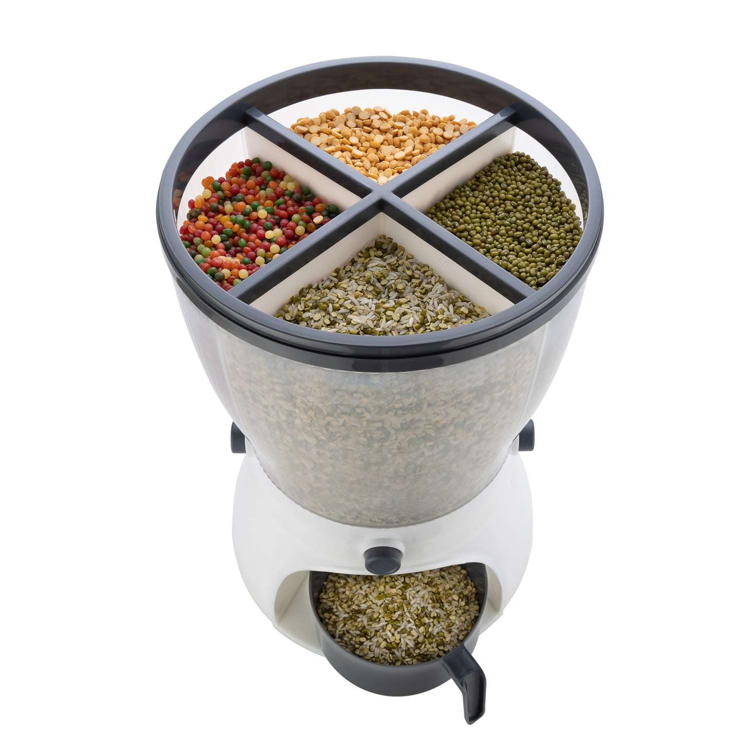 4in1 Rice Dispenser Grain Storage Container Household Cereal Dispenser - LootFaat