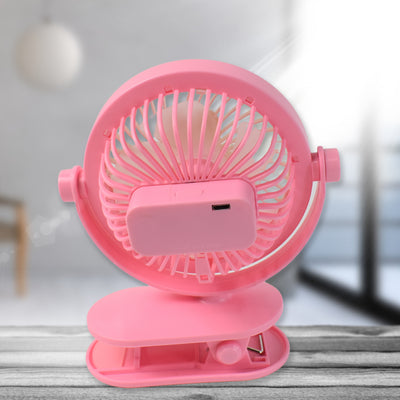 Usb Portable Mini Desk Fan With Light  Personal Table Fan For Office School  Home Use (1 Pc) - second image