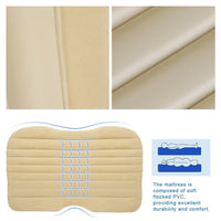 Car Inflatable Bed with Pillows & Air Pump - Travel Camping Mattress