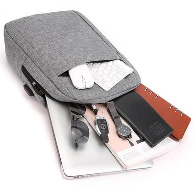 Lightweight Water-Resistant Laptop Bag with Adjustable Strap & Storage - second image