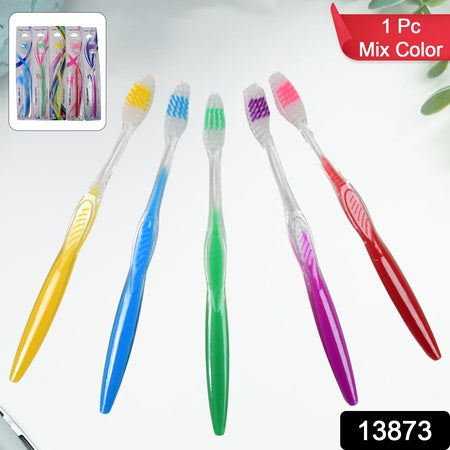 Premium Plastic Toothbrush (1 Pc  Mix Color) - LootFaat