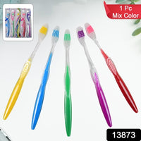 Premium Plastic Toothbrush (1 Pc  Mix Color) - LootFaat