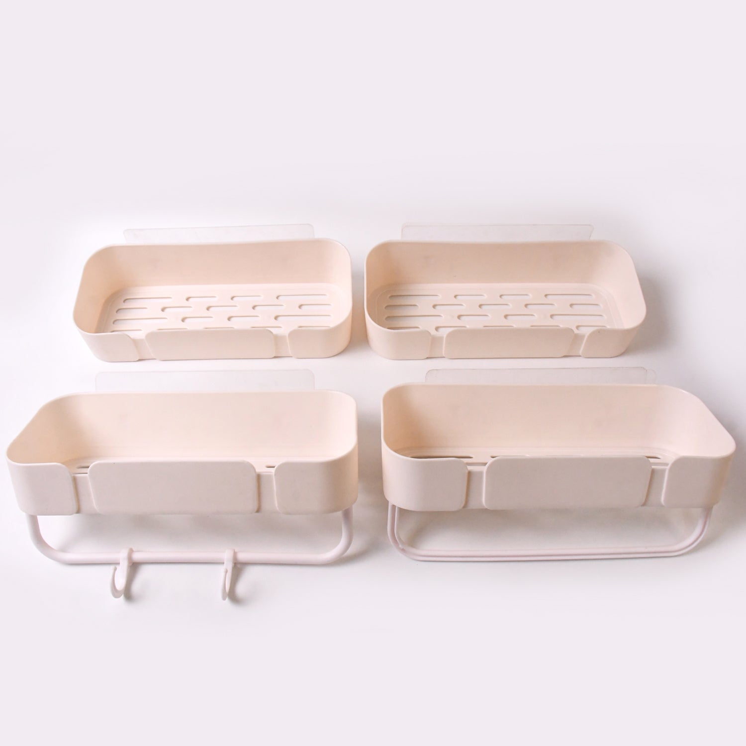 Multipurpose Kitchen Bathroom Wall Corner Shelf Rack (4 Pcs Set) - LootFaat