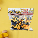 Kids' construction vehicle toy set with multiple pieces.