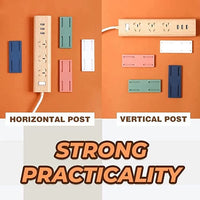 Power Strip Holder, 2pcs Self Adhesive Power Strip Mount, Wall Mount Punch Free Desktop Socket Fixer