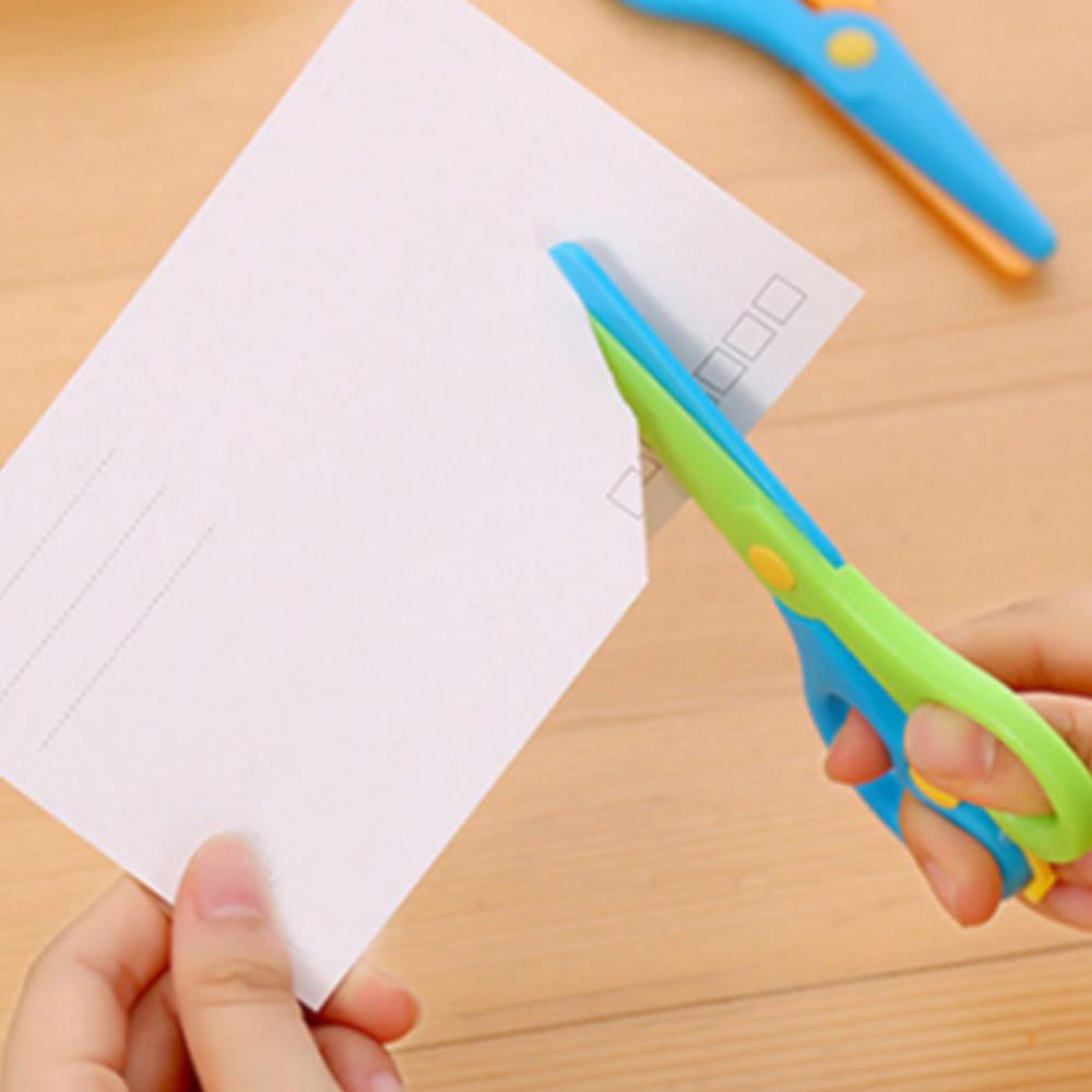 Kids Handmade Plastic Safety Scissors Safety Scissors - LootFaat