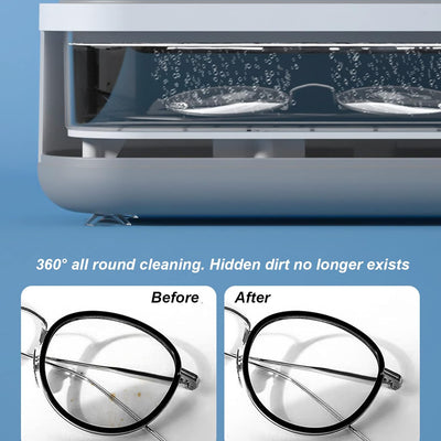 Ultrasonic Jewllery Cleaner Ultrasonic Cleaning Machine Portable Jewellery Cleaning Mchine For Jewellery Ring Silver Retainer Glasses Watches Coins High Frequency Vibration Machine (Battery Not Included) - second image