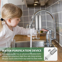 Stainless Steel Faucet Water Filter Purifier for Kitchen Sink