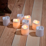 Pack of LED tealight candles.