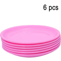 Round Shaped Mini Soup Platesdishes - 6 Pcs - LootFaat