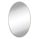 Frameless oval mirror, easy to apply wall sticker