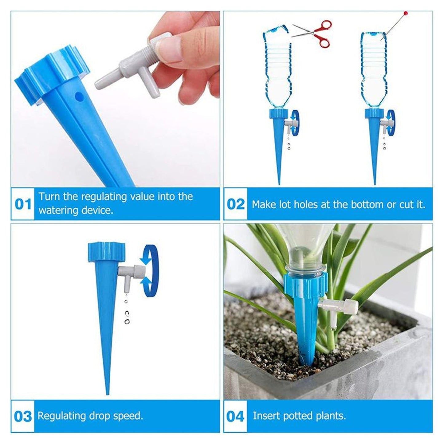 Adjustable Plant Watering Spikes Sprinkler Outdoor - Adjustable - Best Quality & Value