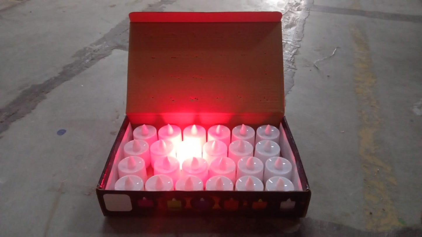 Premium Red LED Tealights Smokeless Home - Premium Quality - Best Quality & Value