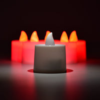 Premium Red LED Tealights Smokeless Home - Premium Quality - Best Quality & Value