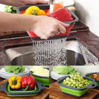 Folding kitchen strainer, convenient for washing vegetables