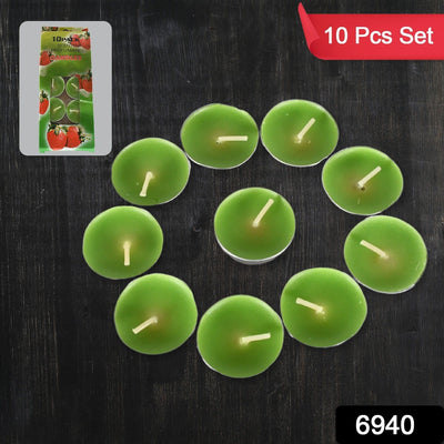 8–9 Hour Unscented Smokeless Candles for Festivals, Parties & Dinners (10 Pc) - second image
