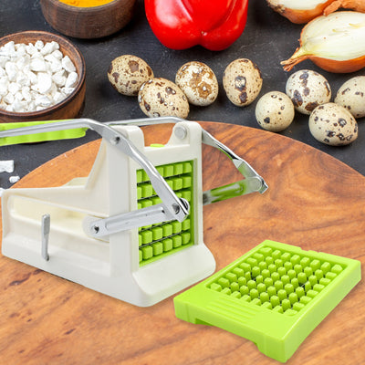 Professional French Fry Cutter - Stainless Steel Vegetable & Potato Slicer