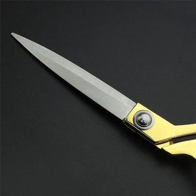 Stainless Steel Tailoring Scissor Sharp Cloth Cutting For Professionals (9.5inch) (Golden)
