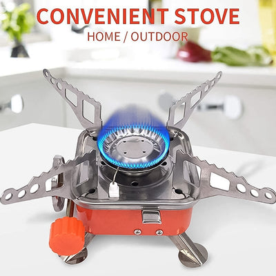 Portable 2800W Camping Stove - Mini Square Gas Burner