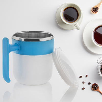 Stainless Steel Lid Cover Hot Coffeetea Mug Hot Insulated Double Wall Stainless Steel Coffee And Milk Cup With Lid - Coffee Cup (1 Pc ) - second image