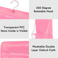 6 Pockets Hanging Purse Handbag Organizer Clear Hanging Shelf Bag (1 Pc) - LootFaat