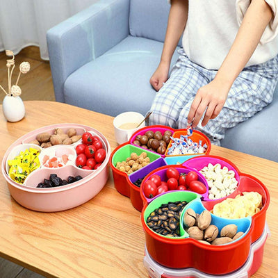 5 Compartments Party Food Storage Snack Nuts Box For Peanuts Fruits And Candy Box For Home  Kitchen Use - second image