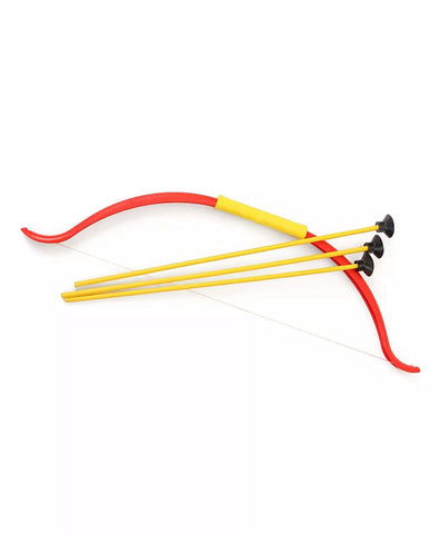 Kids bow and arrow toy set with quiver, archery sport.