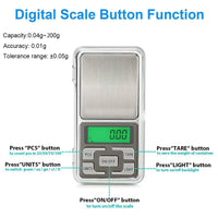 643 Multipurpose (Mh-200) Lcd Screen Digital Electronic Portable Mini Pocket Scale(Weighing Scale) 200g
