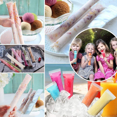 Homemade Popsicle Maker Manual Ice Cream Machine With Approx 20 Pcs Packing Bag Popsicle Mold Convenient Maker Manual Ice Cream Machine For Kids Adults Diy Reusable - second image