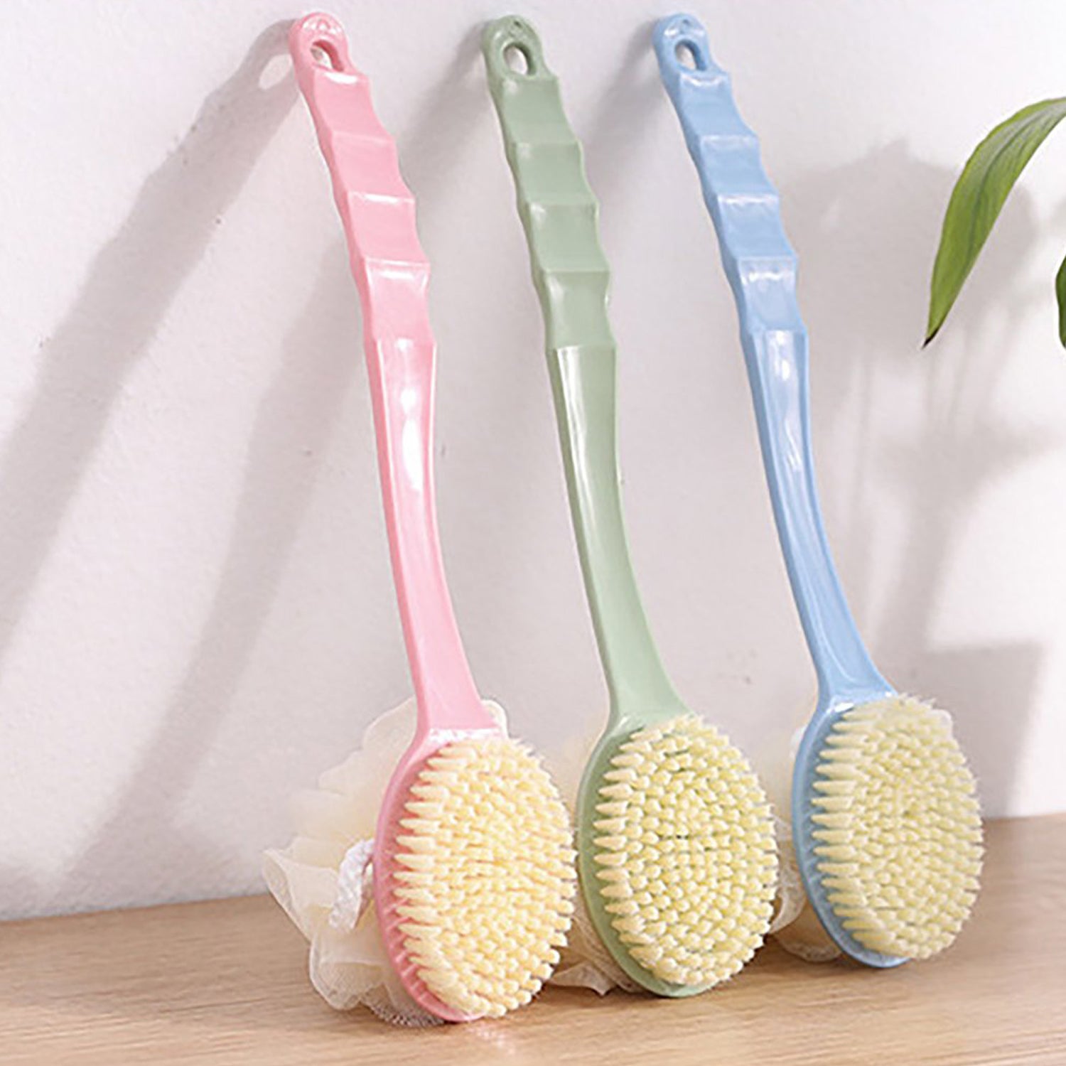 2in1 Bath Brush With Long Handle - LootFaat