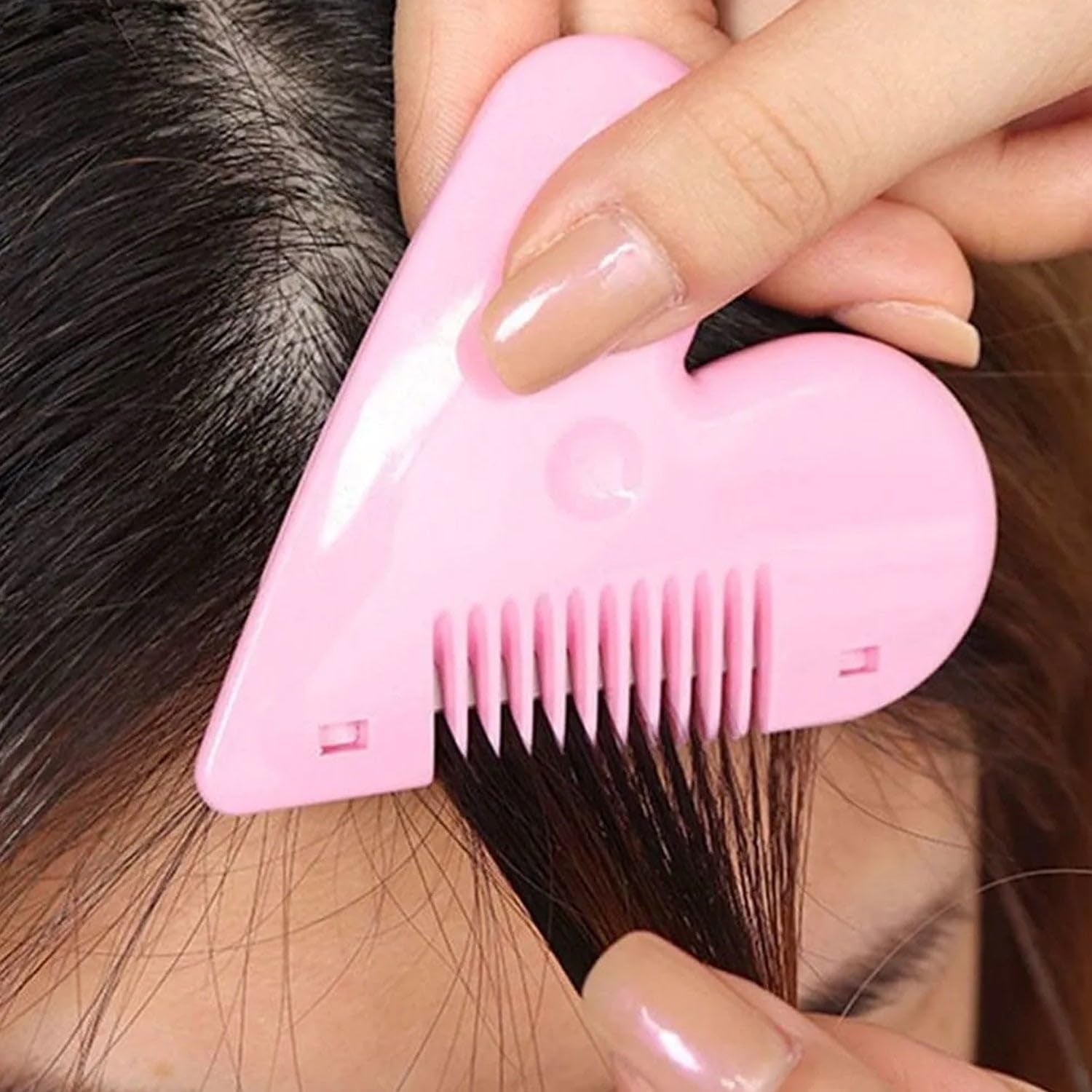 Heart Shape Plastic Hair Cutting Scissors (1 Pc  With Card Packing) - LootFaat
