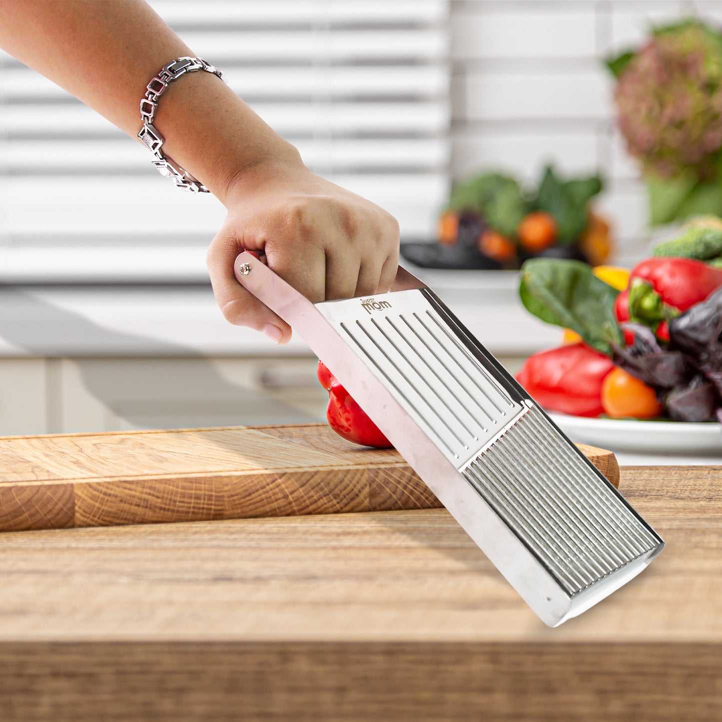 Supermom Stylish Stainless Steel Vegetable  Fruit Slicer