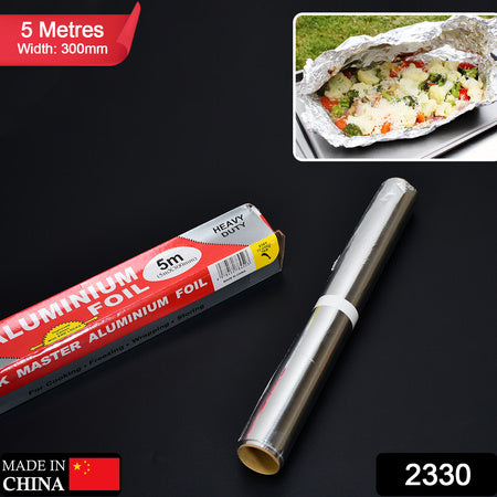 Aluminum Foil Roll Heavy Duty Non Stick Thick Aluminum Foil Sheet Baking Grilling Tool (5mx300mm) - LootFaat