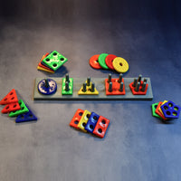 Geometric Brick - 5 Angle Matching Column Blocks For Kids - Preschool Educational Learning Toys. - LootFaat