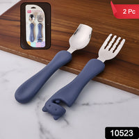 Supermom Foodie Stainless Steel Spoon  Fork (2 Pc Set)