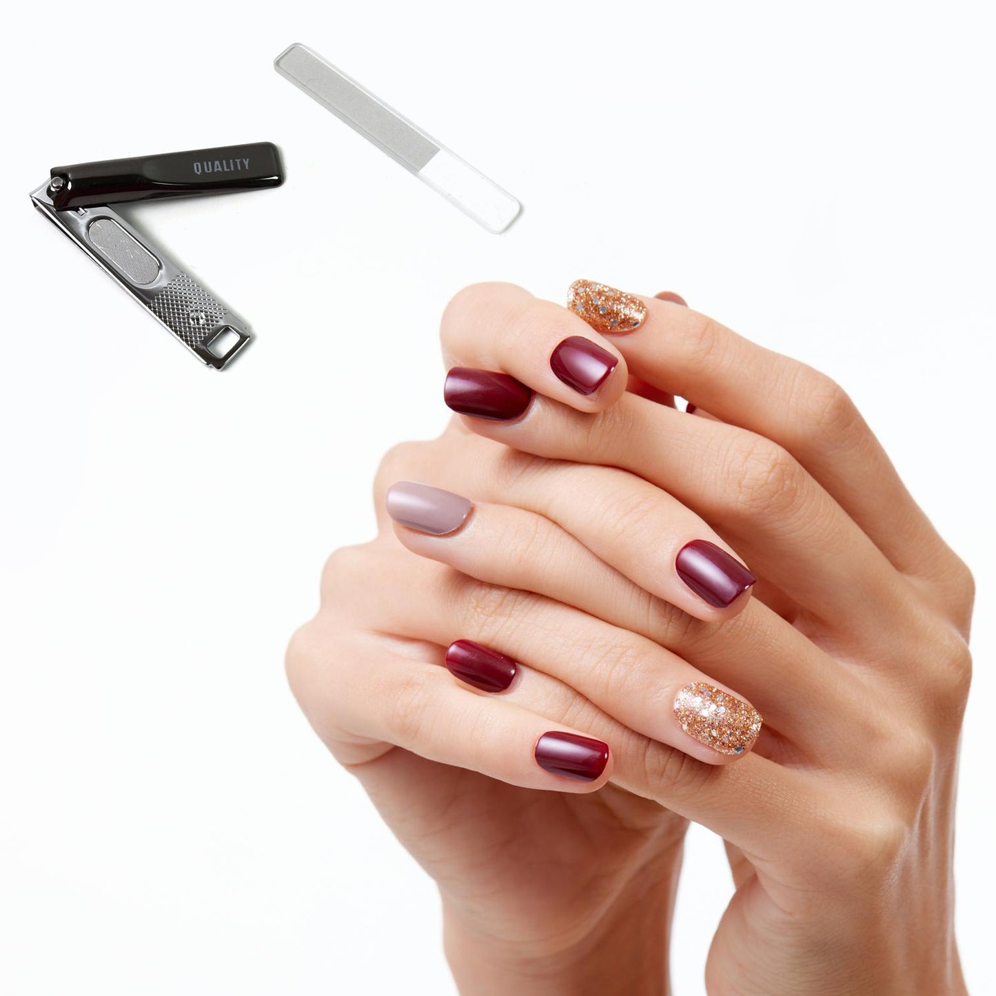 Cute Nail Clipper With Nail Catcher Nail File - Stainless Steel (1 Pc) - LootFaat