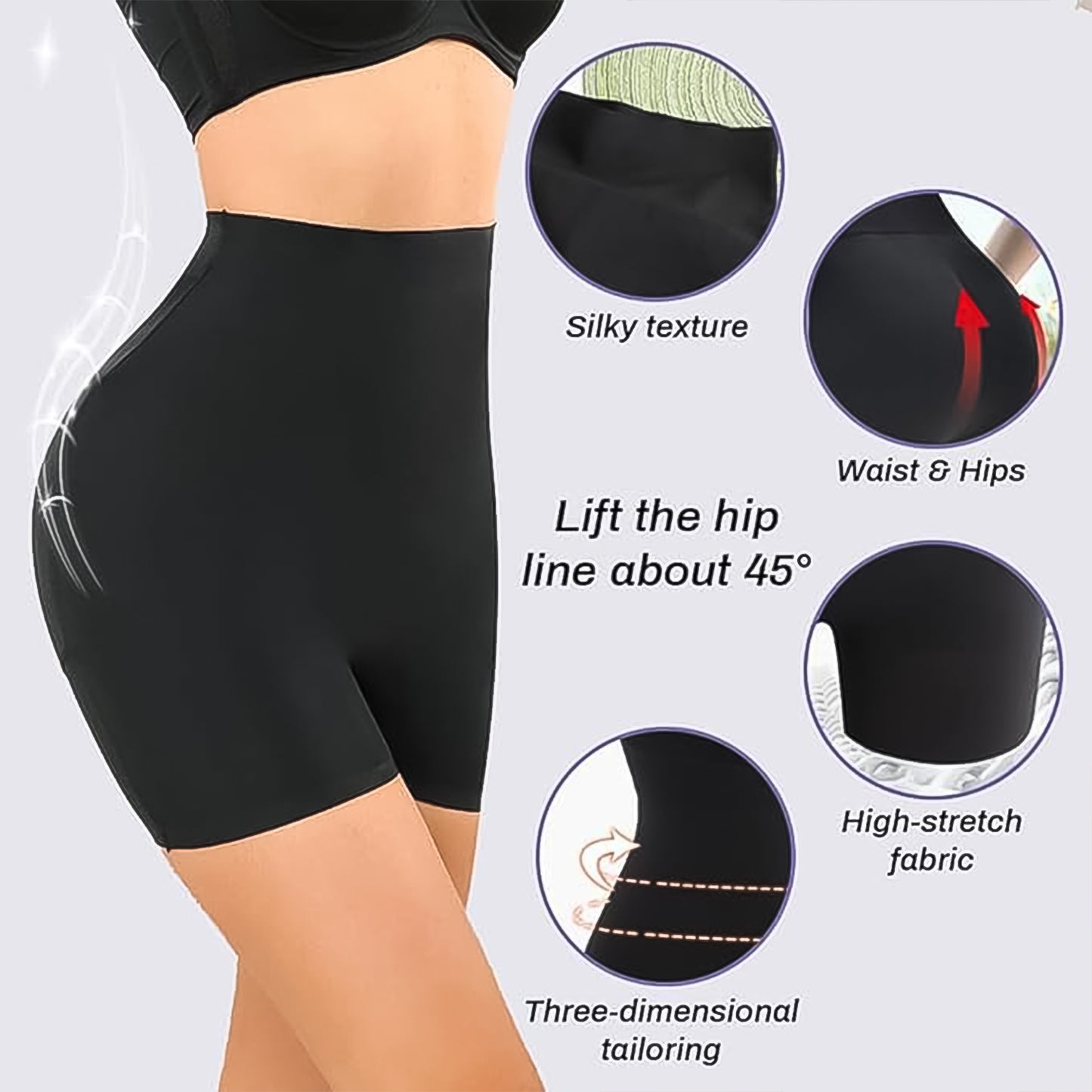 Butt Lifter Padded Underwear Hip Enhancer - Body Shaper Control Knickers