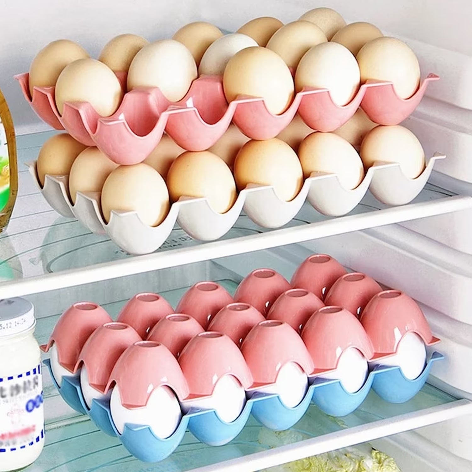 Egg Trays For Storage With 15 Eggs Holder - LootFaat