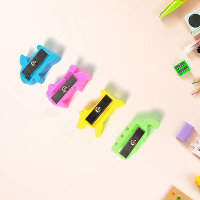 Plastic Small Cute Pencil Sharpener (1 Pc  Mix Design  Color) - second image