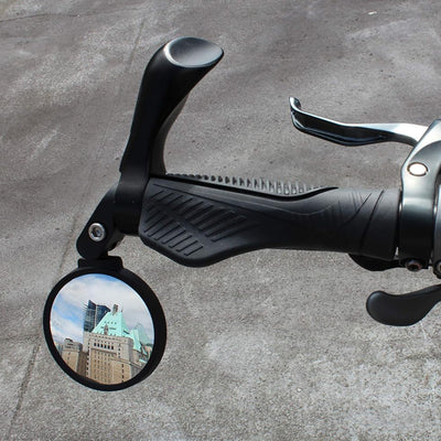 Bar End Bike Mirror Safe Rearview Mirror 360 Rotatable  Foldable Safety Bicycle Rear View Mirror Mirror Durable Bike Mirror (1 Pc) - second image