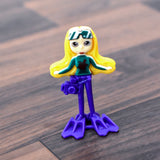 Brightly colored Jalpari mermaid doll