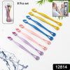 2-in-1 Tooth Brush With Tongue Scraper Soft Bristle  Long Handle (8pcs) Soft Toothbrush