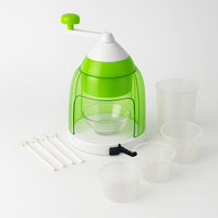 Manual Ice Crusher Snow Cone Maker - Hand Crank Ice Shaver