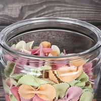 Transparent Kitchen Plastic Container Jar Set (2 Pcs Set  1100 Ml Approx) - LootFaat